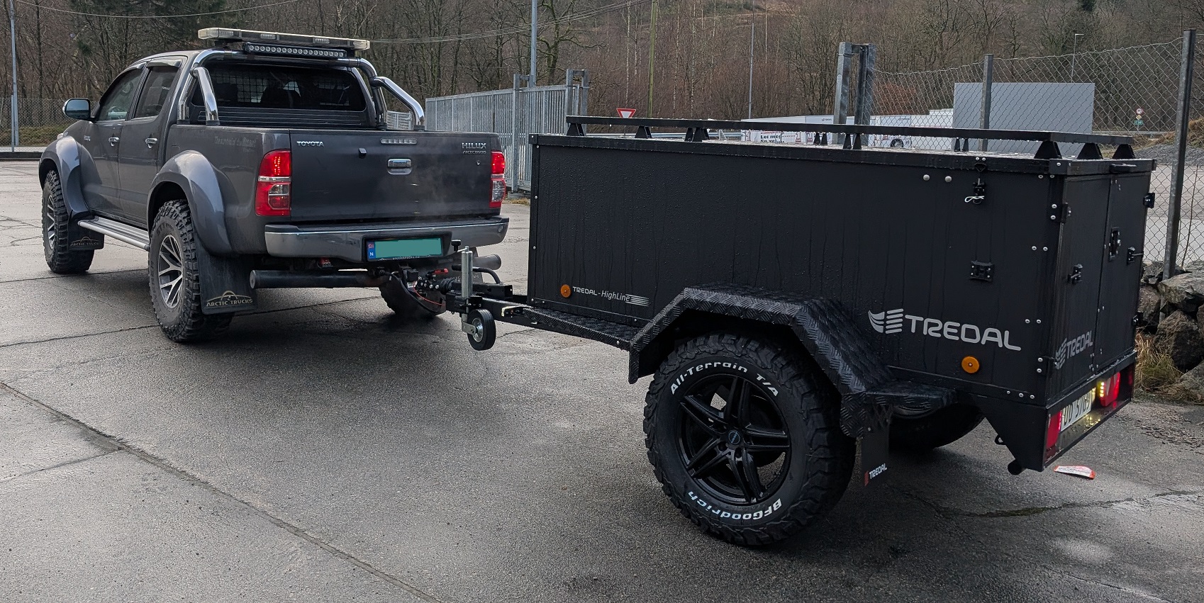 Utleie av offroad-henger på 45kVA